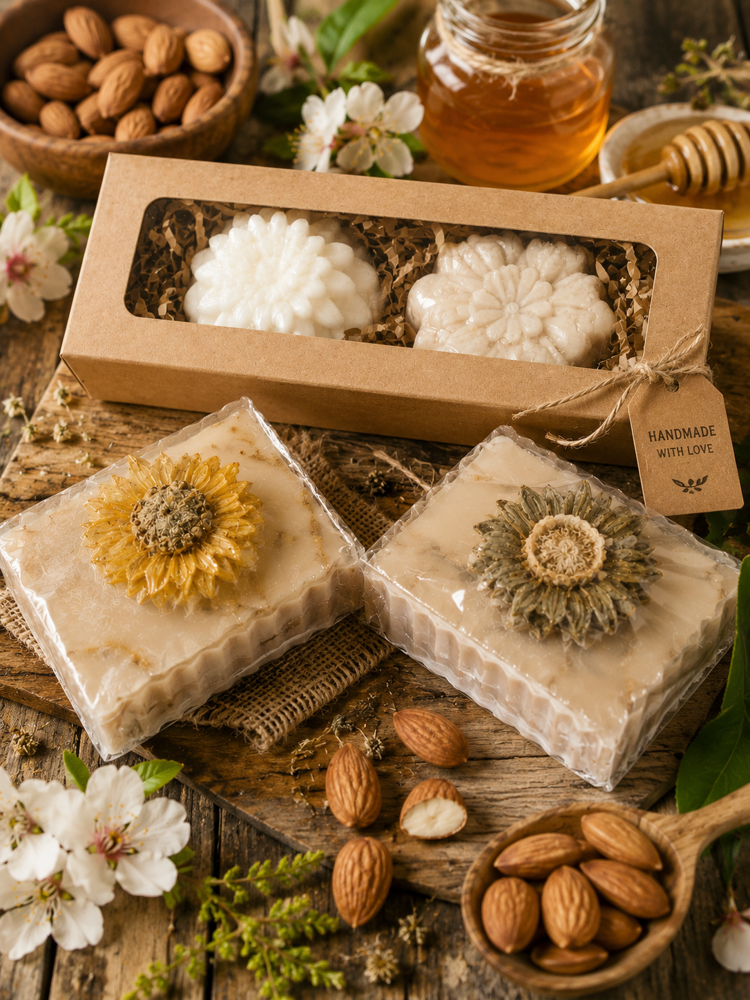 Almond Deluxe handcrafted soap