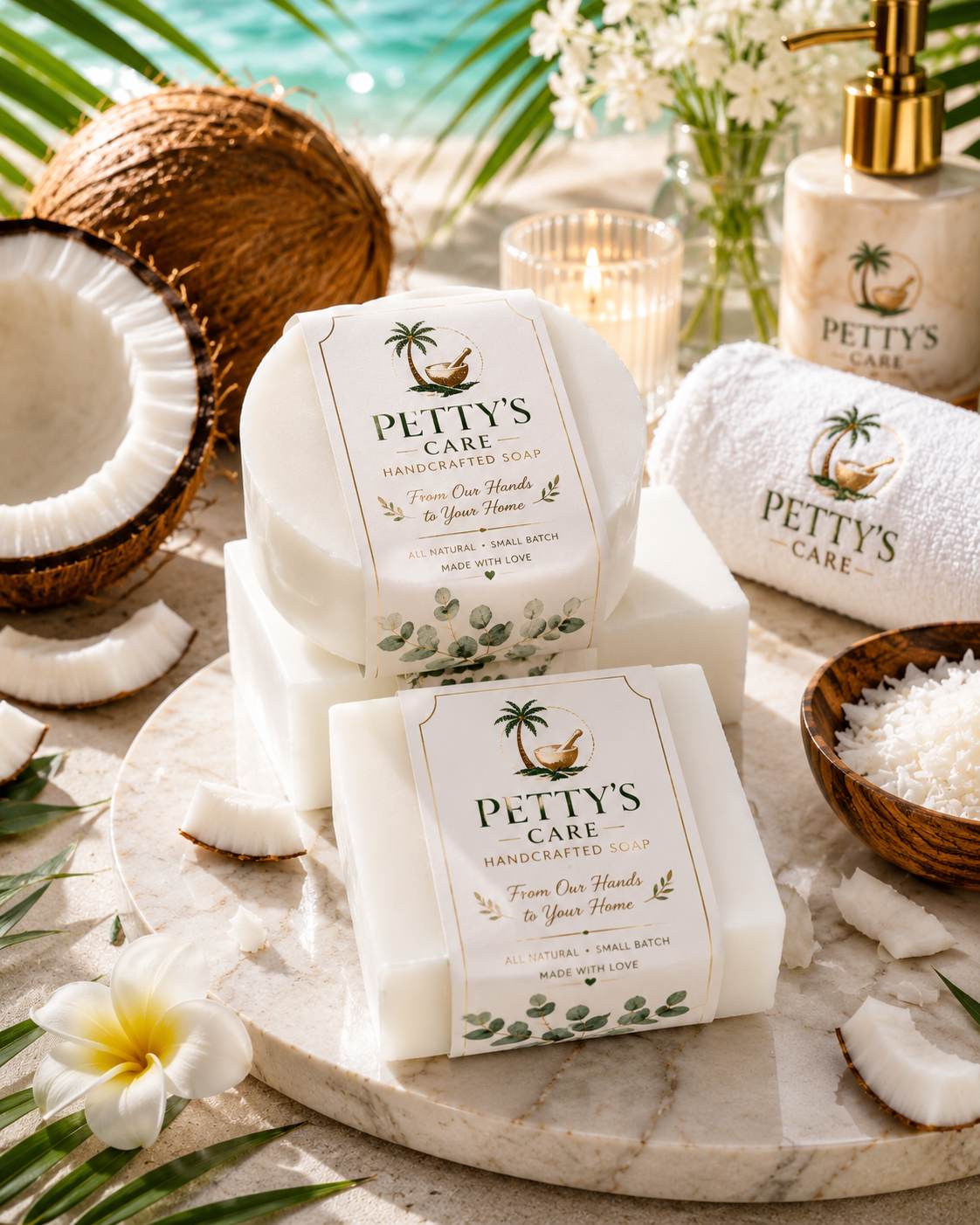 Coconut Bliss handcrafted soap